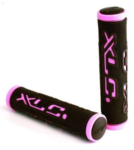 Грипсы XLC Dual Colour 125мм черно-розовые