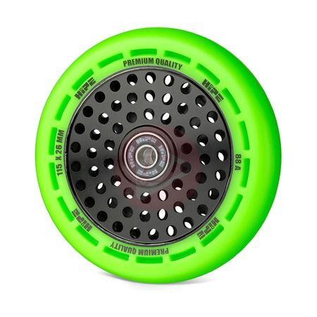 Колесо HIPE wheel 115мм для трюкового самоката (Зеленый/Черный)