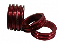 Проставочное кольцо Neco SPACER-R 1-1/8"х5мм красное, алюминиевое