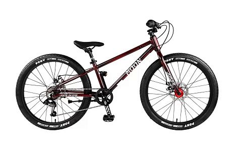 Велосипед MOON JOKER 24'' disk MD 7 spd 2023 (One Size Красный/Коричневый)