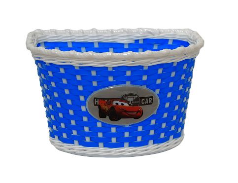 Корзина детская на руль 24х16,5х15,5см сине-белая