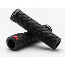Грипсы Velo VLG-1252 пластик/Kraton 22,4х130мм, с электросигналом, с 1 грипстопом