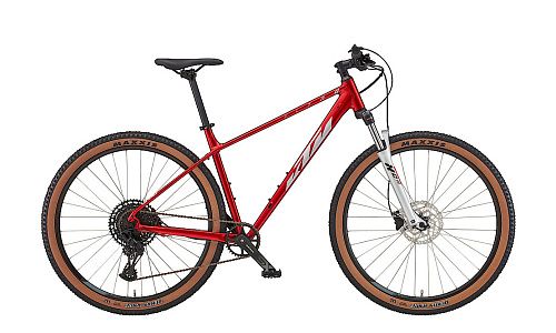 Велосипед KTM ULTRA FUN 29 (48см (L) Красный/Серебристый)
