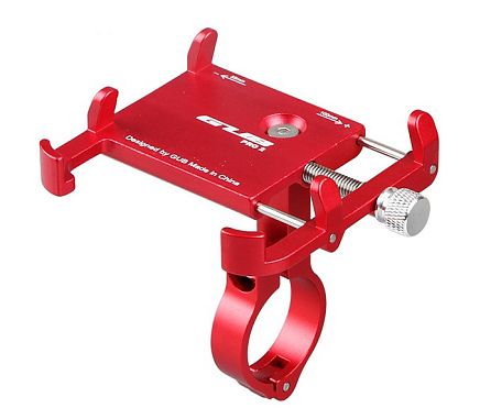 Держатель для смартфона на руль GUB PRO2 регулируемый, красный