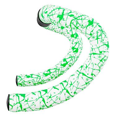 Обмотка руля SUPACAZ SUPER STICKY KUSH CHAOS SPLAT WHITE/NEON GREEN