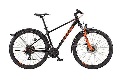Велосипед KTM CHICAGO STREET 27 (43см (M) Черный/Оранжевый)