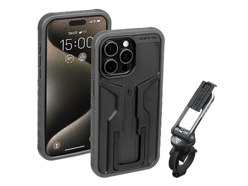 Чехол TOPEAK RideCase для iPhone 15 Pro MAX с крепл Черный/Серый