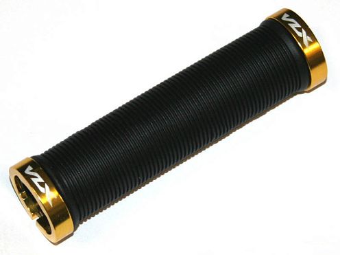 Грипсы VLX 130мм, с двумя золотыми lock-on, с заглушками