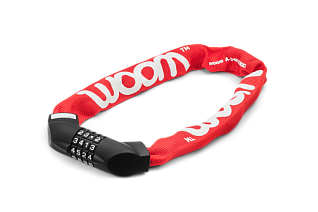 Замок WOOM LOKKI Bike Lock red