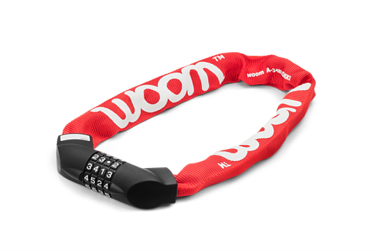 Замок WOOM LOKKI Bike Lock red