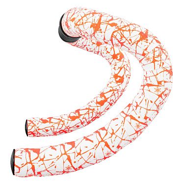 Обмотка руля SUPACAZ SUPER STICKY KUSH CHAOS SPLAT WHITE/NEON ORANGE