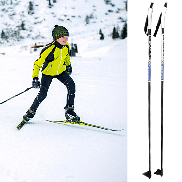 Палки BRADOS Sport Composite JR Blue 100% стекловолокно