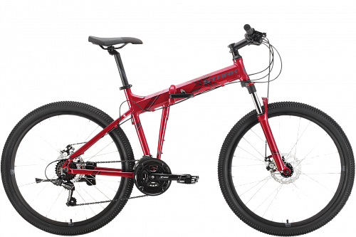 Велосипед Stark Cobra 26.2 D 2021 (20" Красный/Серый)