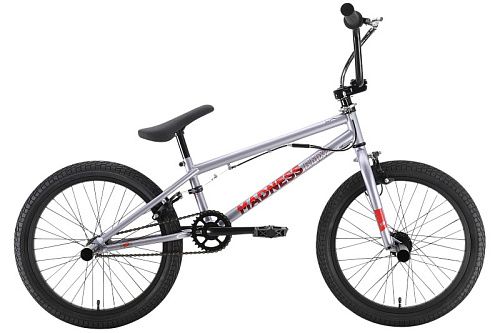 Велосипед Stark Madness BMX 2 2022 (One Size Серый/Красный)