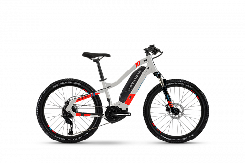 Велосипед Haibike HardFour 2021 (34см (XS) Серый/Красный)