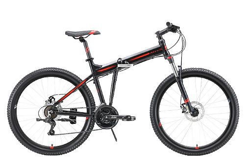 Велосипед Stark Cobra 26.2 D 2023 (18" Черный/Красный)