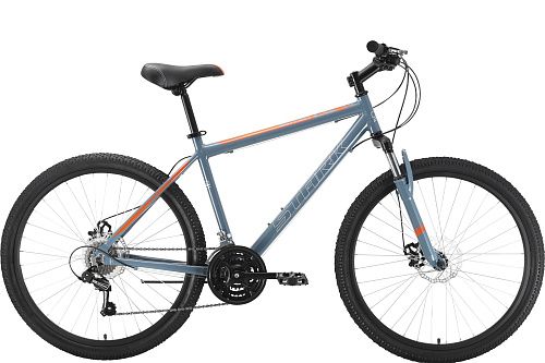 Велосипед Stark Outpost 26.1 D 2022 (20" Серый/Оранжевый)