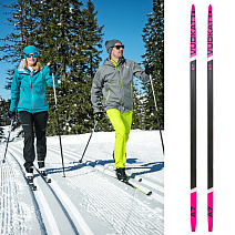 Беговые лыжи VUOKATTI Classic Step Black/Magenta