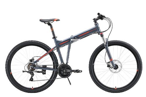 Велосипед Stark Cobra 27.2 HD 2023 (20" Серый/Оранжевый)