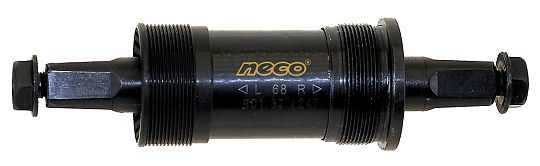 Каретка NECO 68мм чашки: левая-сталь, правая-пластик 122,5/28,5мм
