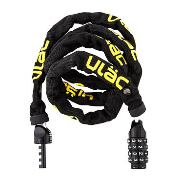 Замок ULAC 52nd STREET,кодовый, 4мм x 120 см, Черный
