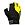 Перчатки SCOTT PERFOM GEL без пальцев,  черно-желтые