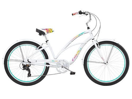 Велосипед ELECTRA Cruiser Lux 7D wt step thru '24 2023 (One Size Белый)