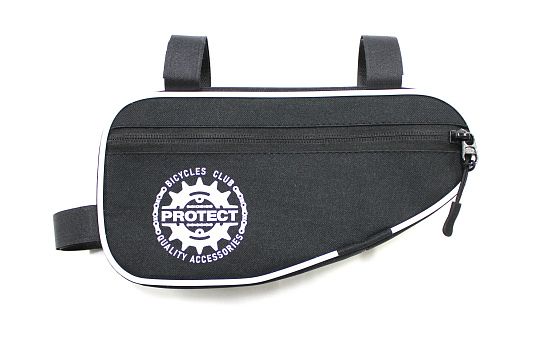 Сумка под раму PROTECT 26х13,5х5см черный/белый