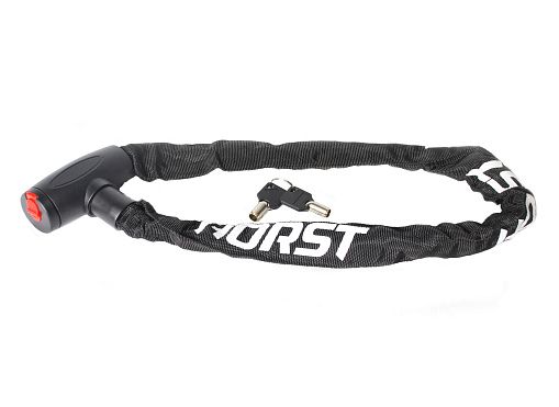 Замок HORST цепь 6х6х900мм в текстил. чехле