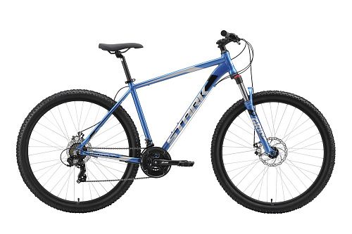 Велосипед Stark Hunter 29.2 D 2023 (20" Синий/Серебристый)