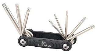 Мультитул BIKEHAND YC-282, Torx, чёрный/хром