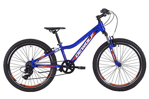 Велосипед DEWOLF Ridly JR 24 2021 (One Size Синий/Оранжевый)