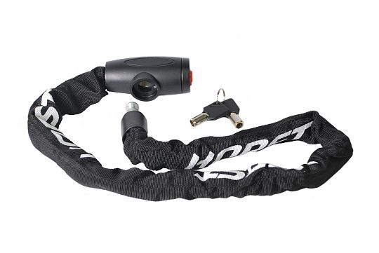 Замок HORST цепь 6х6х1500мм в текстил. чехле