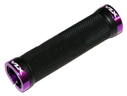 Грипсы VLX 130мм, с двумя фиолетовыми lock-on