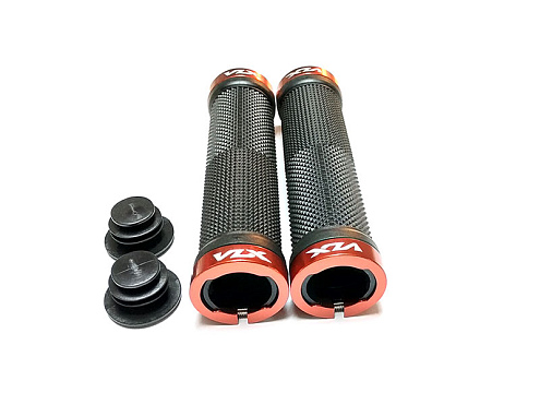 Грипсы VLX 130мм, с двумя золотыми lock-on