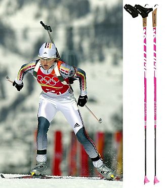 Палки SkiTime Race 1.0 Carbon Pink