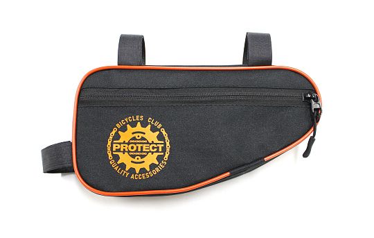 Сумка под раму PROTECT 26х13,5х5см черный/оранжевый