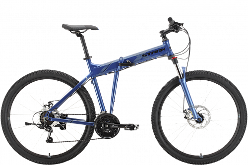 Велосипед Stark Cobra 27.2 D 2021 (20" Черный/Синий)