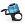 Звонок XLC Mini bell 33мм ударный Голубой
