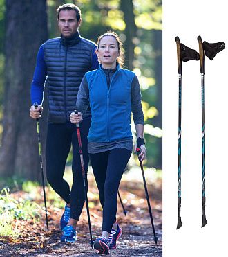 Палки д/скандинавской ходьбы FINPOLE GEO T2 2-секционные, 100% карбон